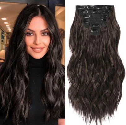 Fiance Clip-In Hair Extensions are designed to blend well with natural hair, giving you length and volume.
