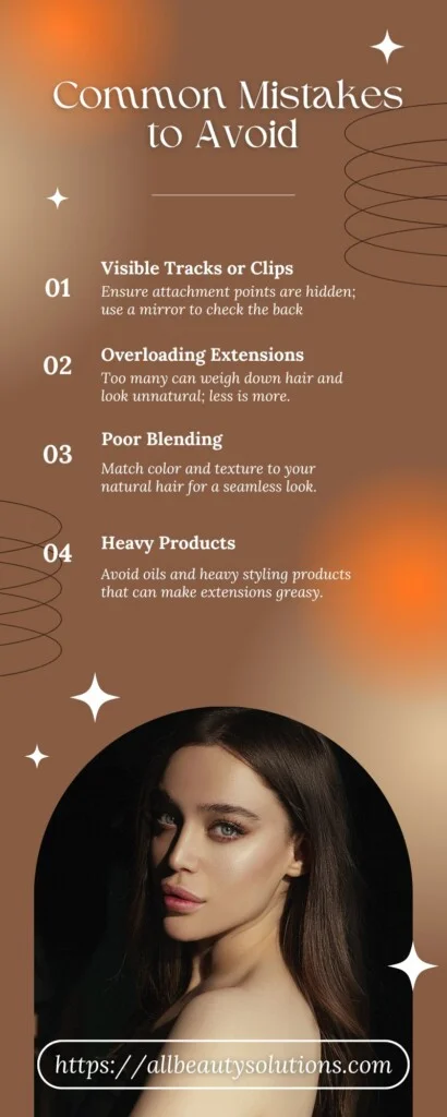 extensions in short hair infographic