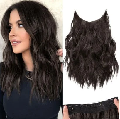 Kooka Style Invisible Wire Hair Extensions for short hair
