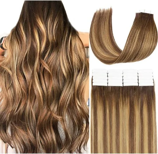  Loxxy Invisible Hair Extensions—Brazilian Strawberry Blonde