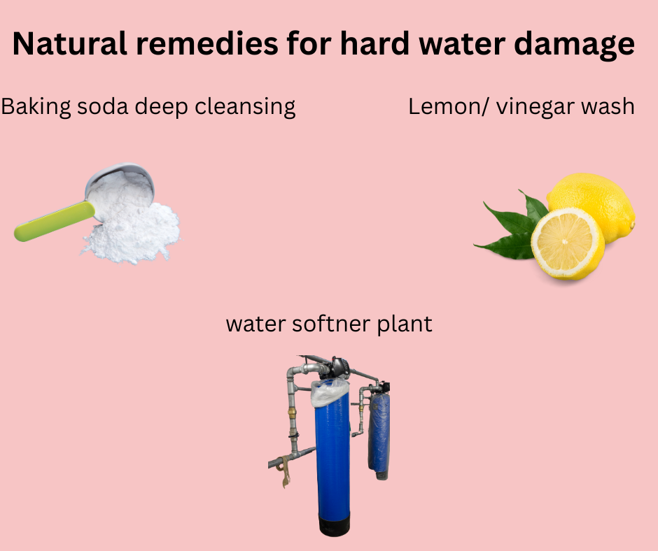 natural remedies for hard water infographic