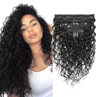 Doren 20 Clips Brazilian Natural Hair Extensions