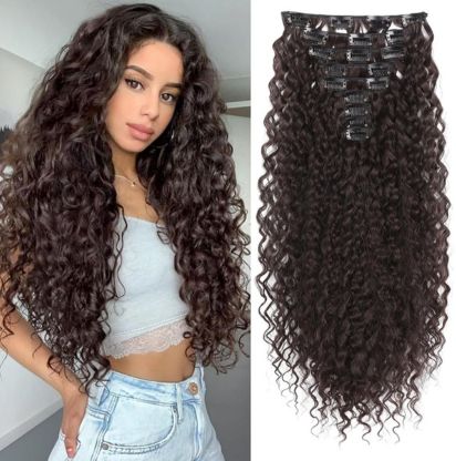 easy clip in extensions for curly hair