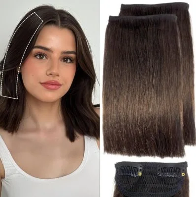 100% Remy human hair, best for short hair