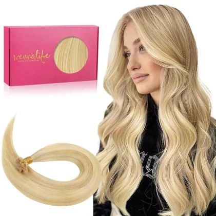 These clip—in hair extensions are designed for quick and easy application