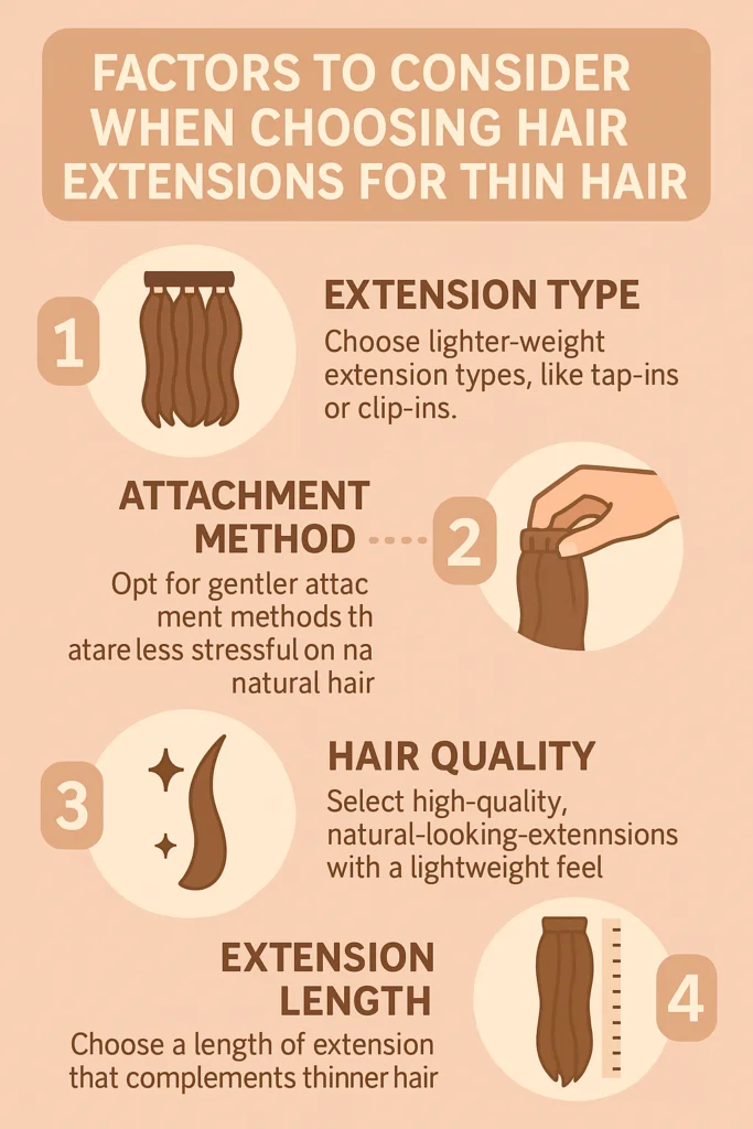 infographic -hair extensions for thin hair
