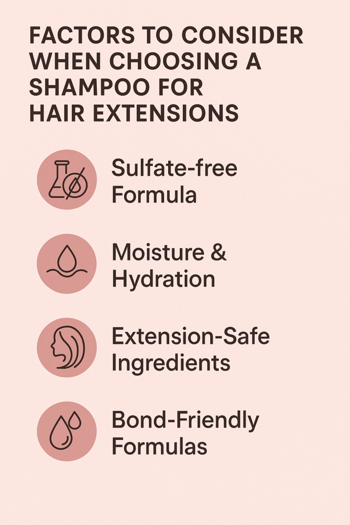 Factors to Consider When Choosing a Shampoo for Hair Extensions