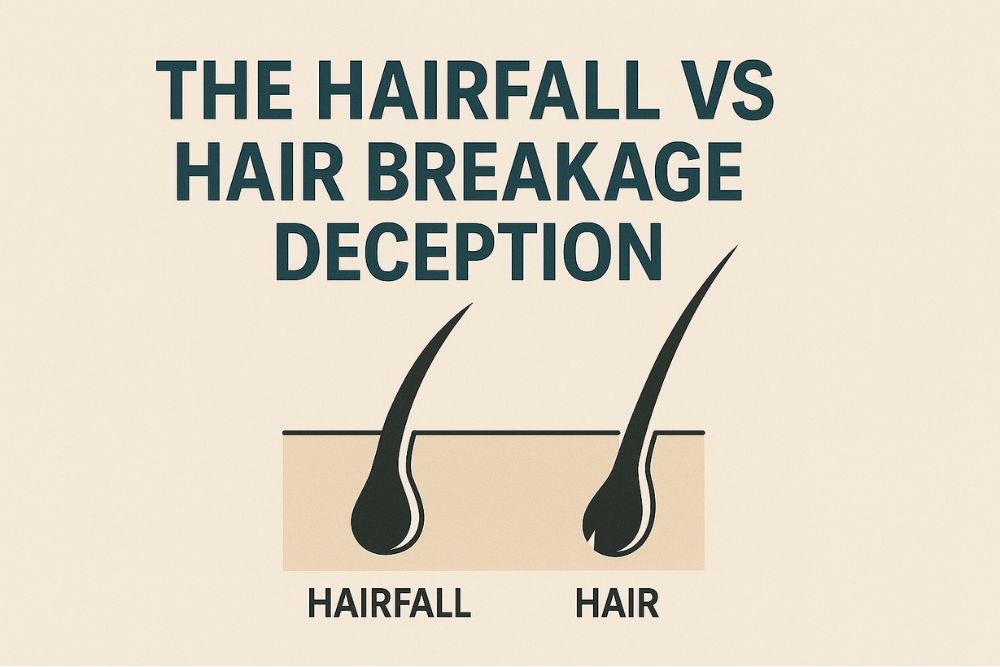 The Hairfall vs. Hair Breakage Deception How Hair Product Commercials Mislead You