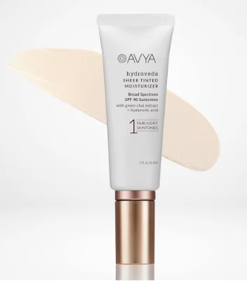 AVYA SPF 40 sheer tinted moisturizer