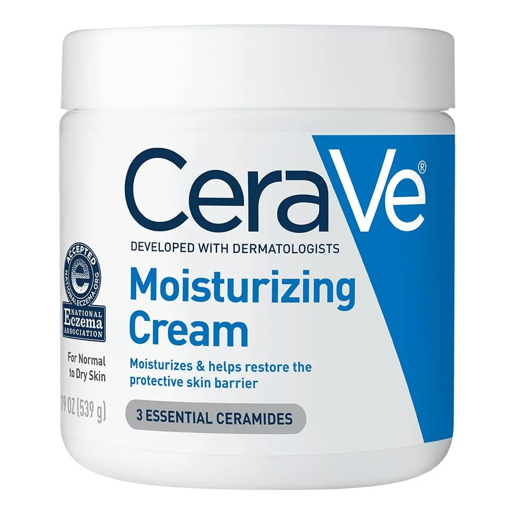 moisturizer for aging skin formulated with hyaluronic acid and three essential ceramides