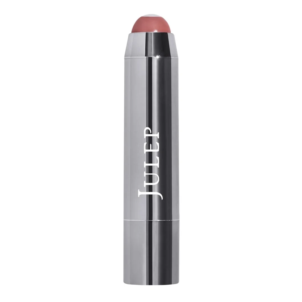 mauve tinted lipstick