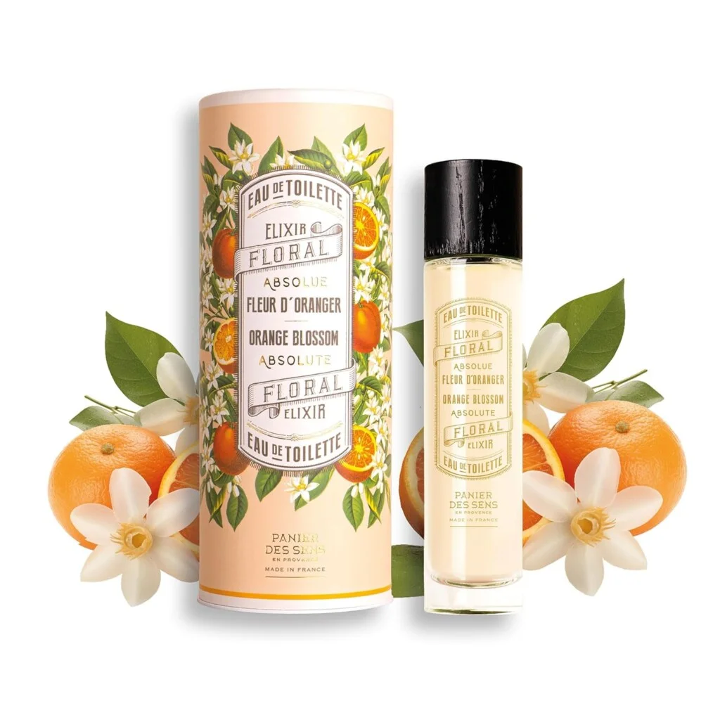 Panier des Sens Orange Blossom Eau de Toilette smells soft citrus dew and delicate white flower petals