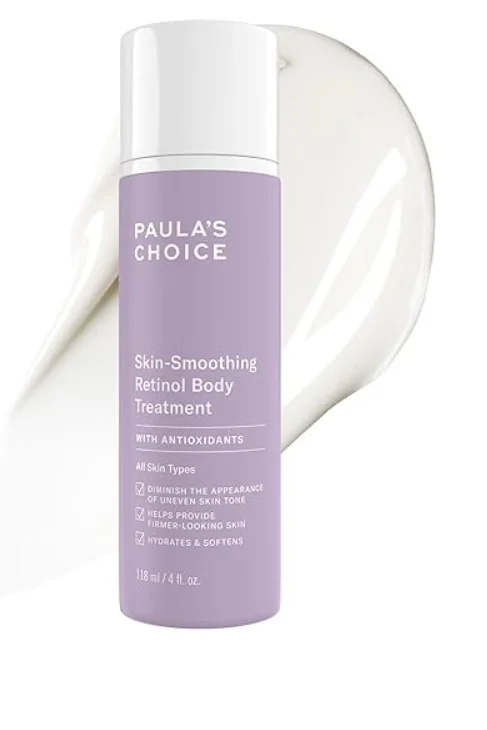 This body treatment has a gentle retinol level mixed with shea butter and antioxidants