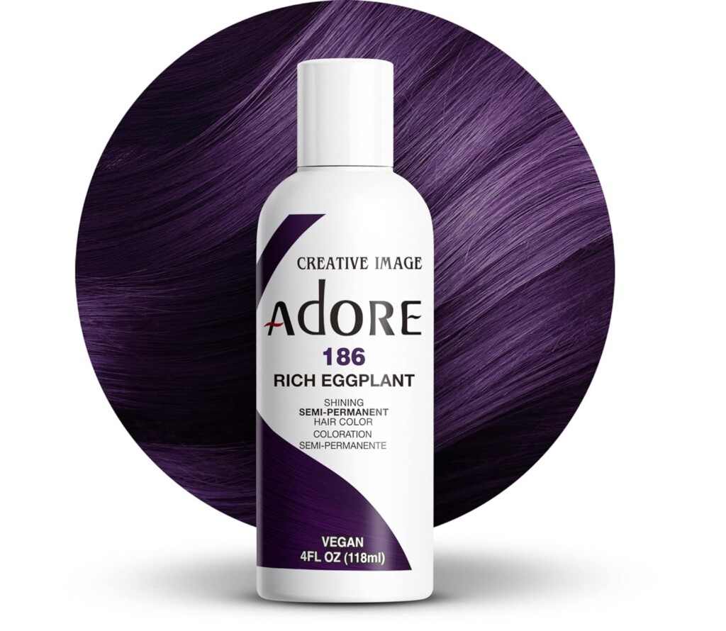 Adore Semi Permanent Hair Color - 186 Rich Eggplant 