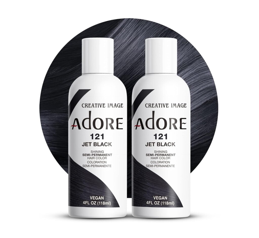 Adore Semi Permanent Hair Color (121 Jet Black)