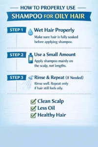 infographic for shampoos for oily hair