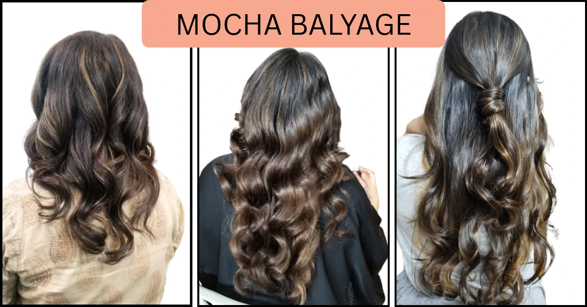 different tones of mocha brown balyage on clients