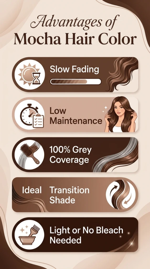 advantages of getting mocha hair color