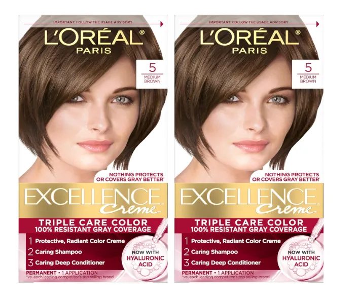 loreal 5 medium browm mocha brown tone